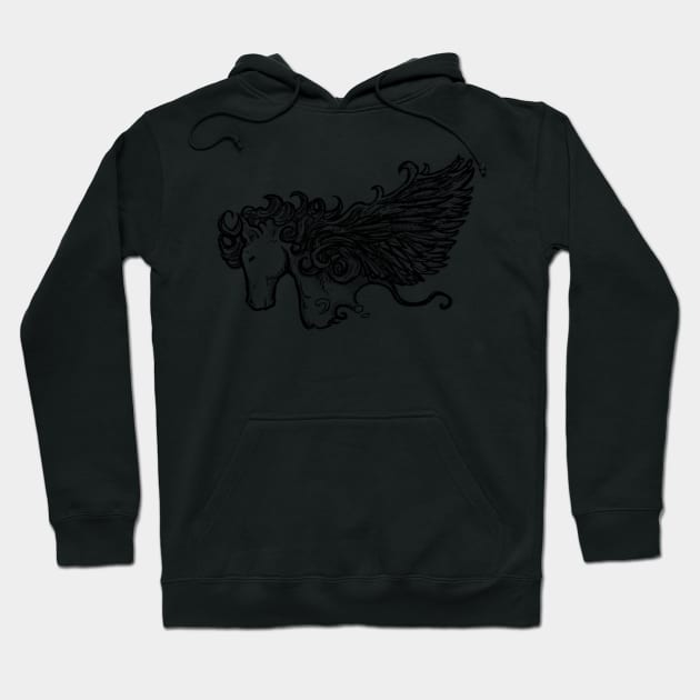 Winged Horse Hoodie by timteague